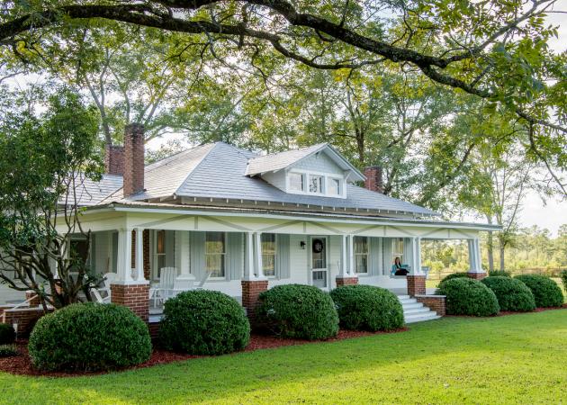 Front yard of a country house